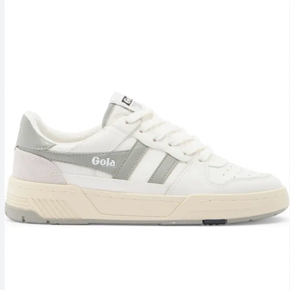 Gola White allcourt trainer low top sneakers US 8